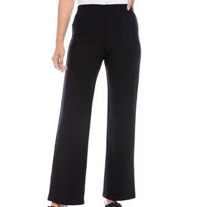 Karen Kane Wide Leg Pants Women's Plus Size 2X Black Stretch Made USA